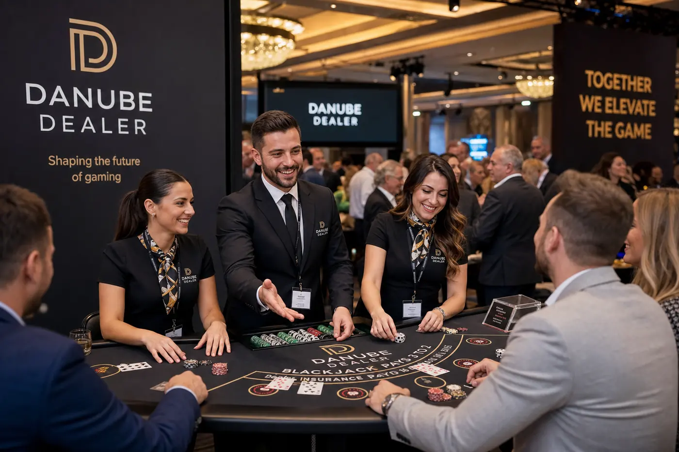 Danube Dealer csapat kaszinó rendezvényen